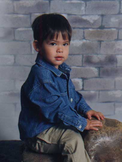 This is a SCAN of Taiki's School pictures proof sheet
